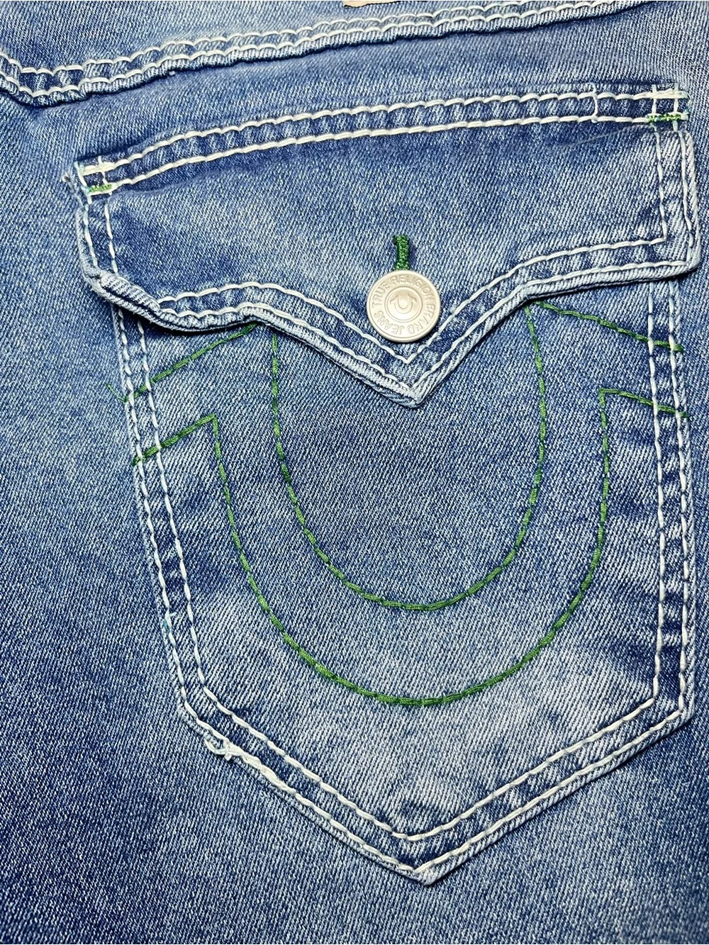 True Religion Ricky Big T Flap Straight Jeans Men’s 31x34 – NWT